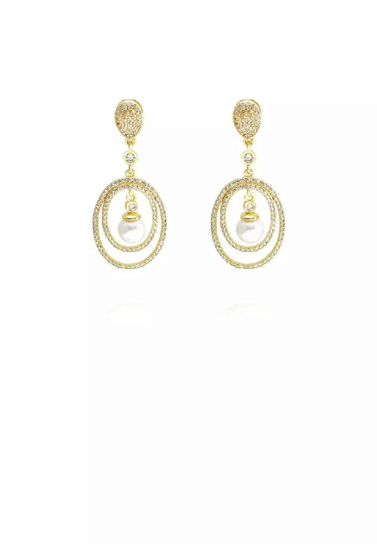 Gold imitation earrings outlet