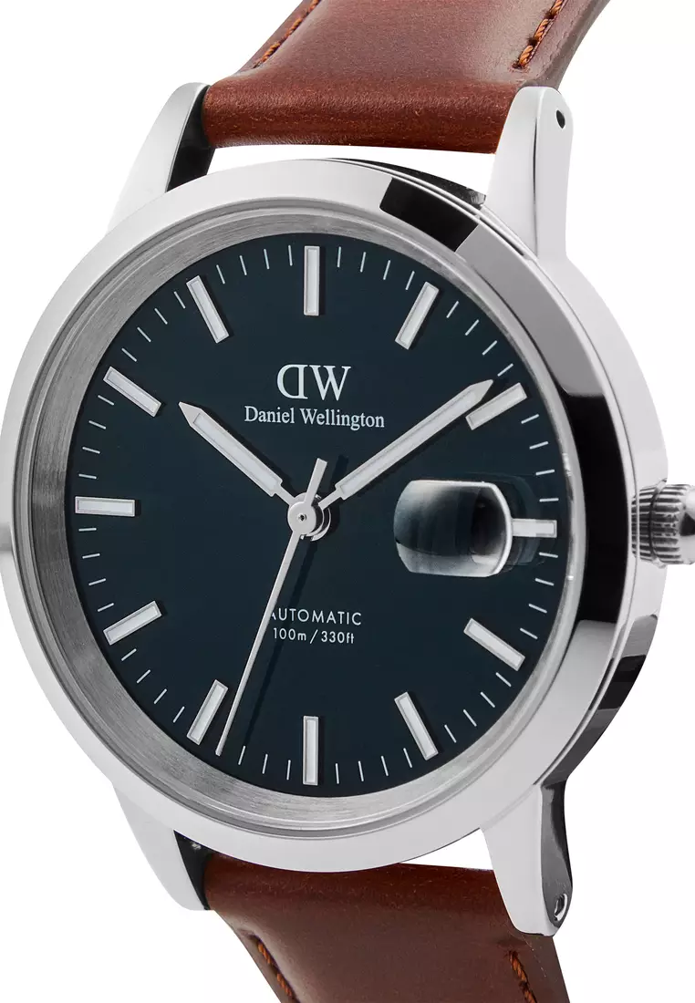 Iconic Automatic 40mm St Mawes Silver Arctic  - Enamel Dial - Men Watch Automatic movement watch DW Official Authentic Original