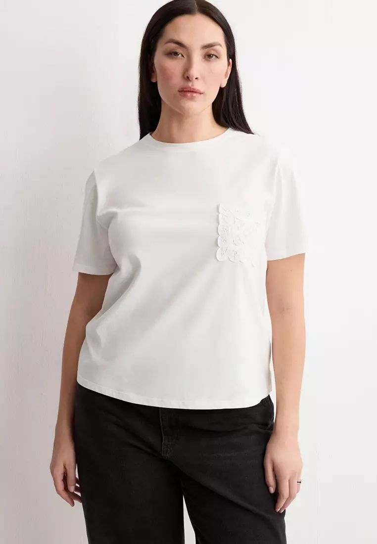 Embroidered Cotton T-Shirt