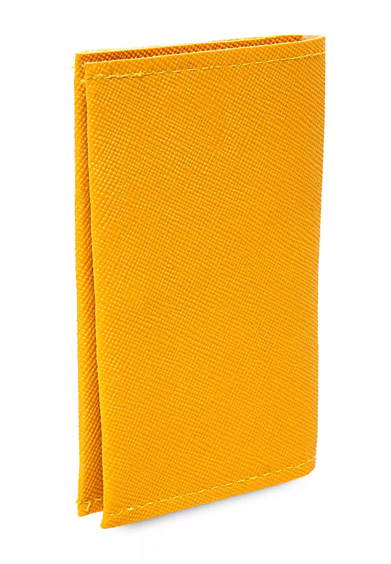 Dompet Mini Motif Polos Detail Snap Kancing Card Wallet Design Simple - Lime