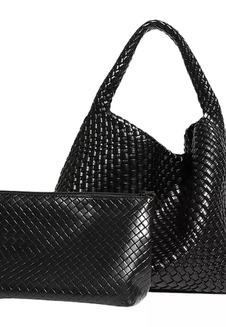 Faux Leather Woven Tote Bag CX-B1683