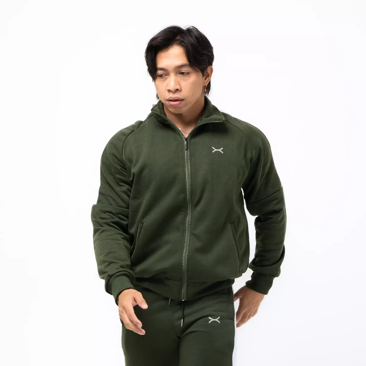 Campus Sport Fleece Jacket Dark Green