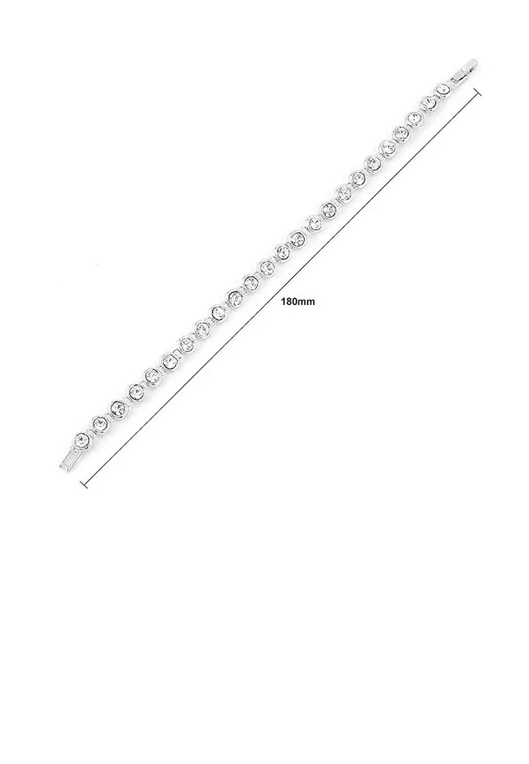 Cutie Dots Bracelet with Silver Austrian Element Crystals