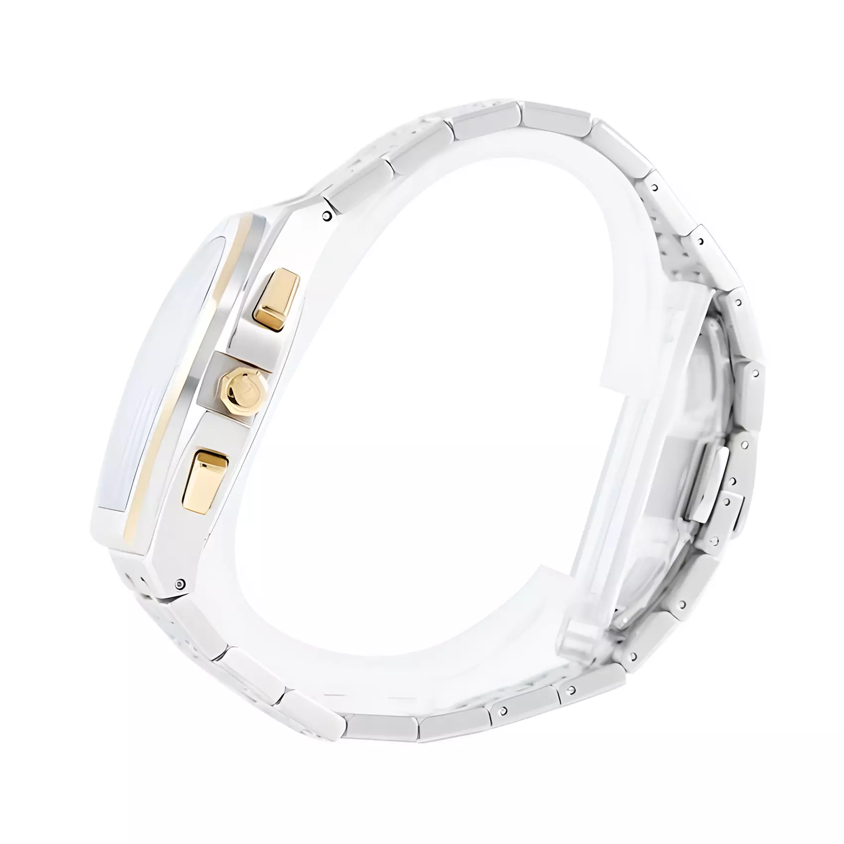 AIGNER - Jam Tangan Pria - White Dial Dual Tone Stainless Steel - ARWGI2100302
