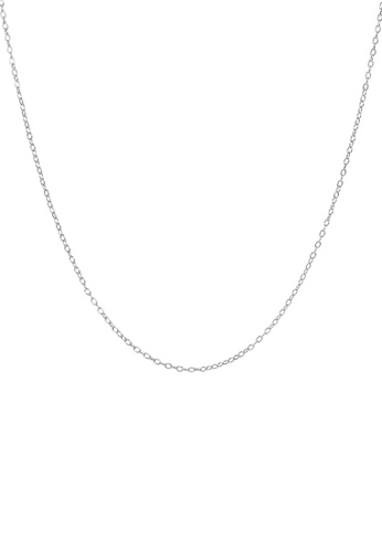CELOVIS silver CELOVIS - Titanium Plain Chain Necklace in Silver FB6A5AC6975BCEGS_1