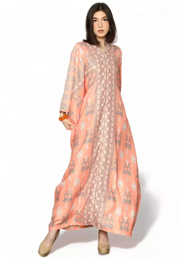 Kanzi Exclusive Long Sleeve Songket Kaftan