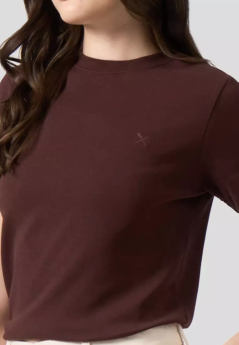 Interlock T-Shirt With Side Slit