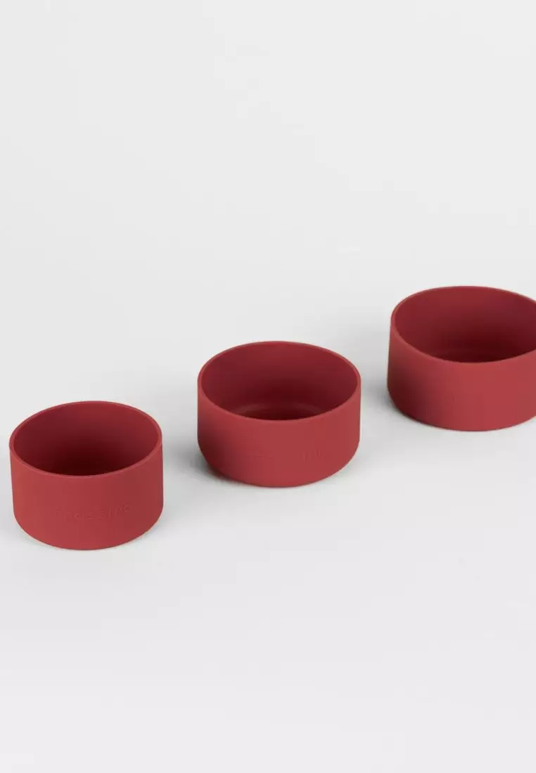 Crossing Silicone Water Bottle Boot - Fits Diameter 7-7.5cm (550ml) Blistered Pack - Red