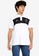 FIDELIO white Contrasted Block Embroidery Polo Shirt B1017AA84CBA72GS_1