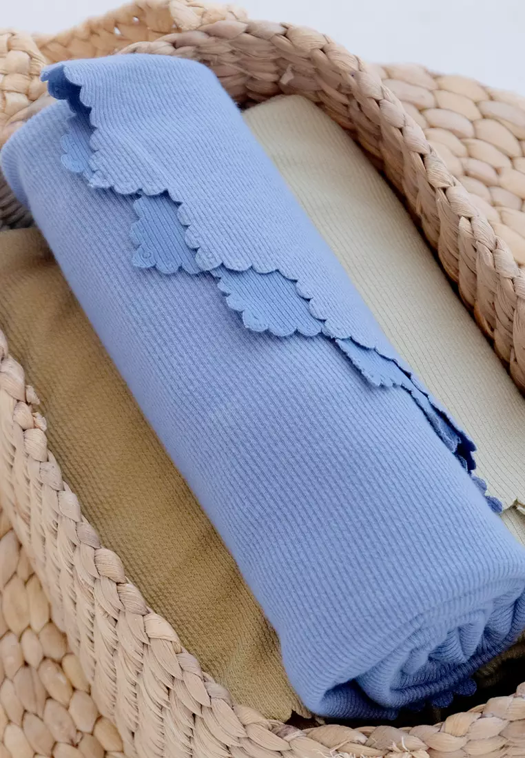 Zelena - Naya Knit Bergo | Hijab Instan Pad Lasercut - Purple Jasper