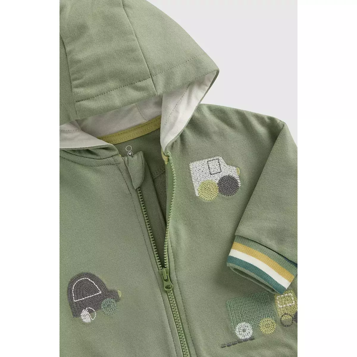 Mothercare Car Jogger and Hoodie Set - Set Baju Anak Bayi Laki-laki (Cokelat)