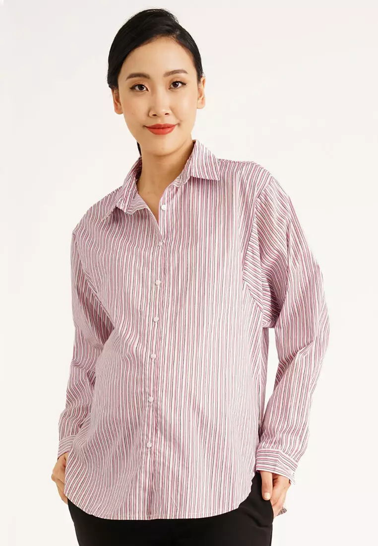 Pleated Maternity Shirt