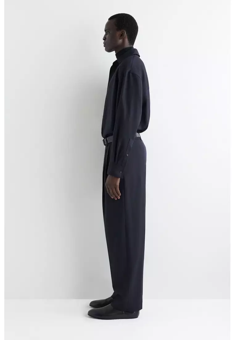 WOOL-FLANNEL TROUSERS