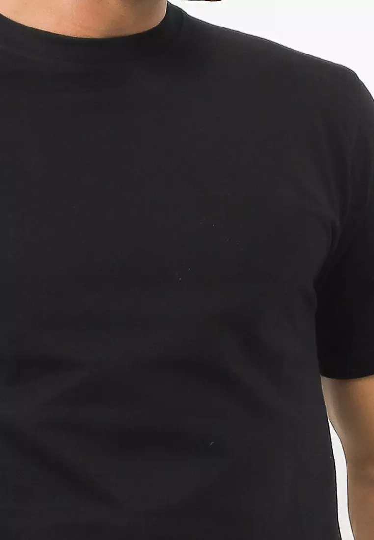 OSSU x Deesummer Plain Basic Black Tshirt