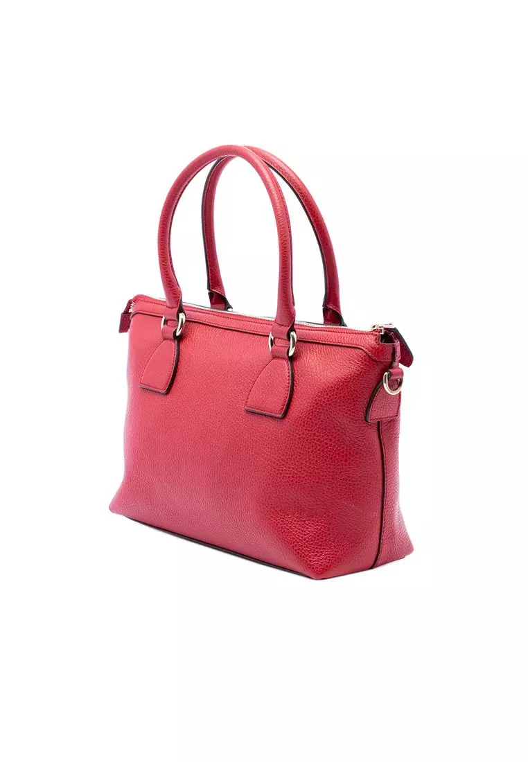 Pre-Loved Gucci Dollar Calfskin Gg Charm Satchel