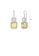 Glamorousky white Fashion Bright Geometric Square Earrings with Yellow Cubic Zirconia 2F396AC790F018GS_2