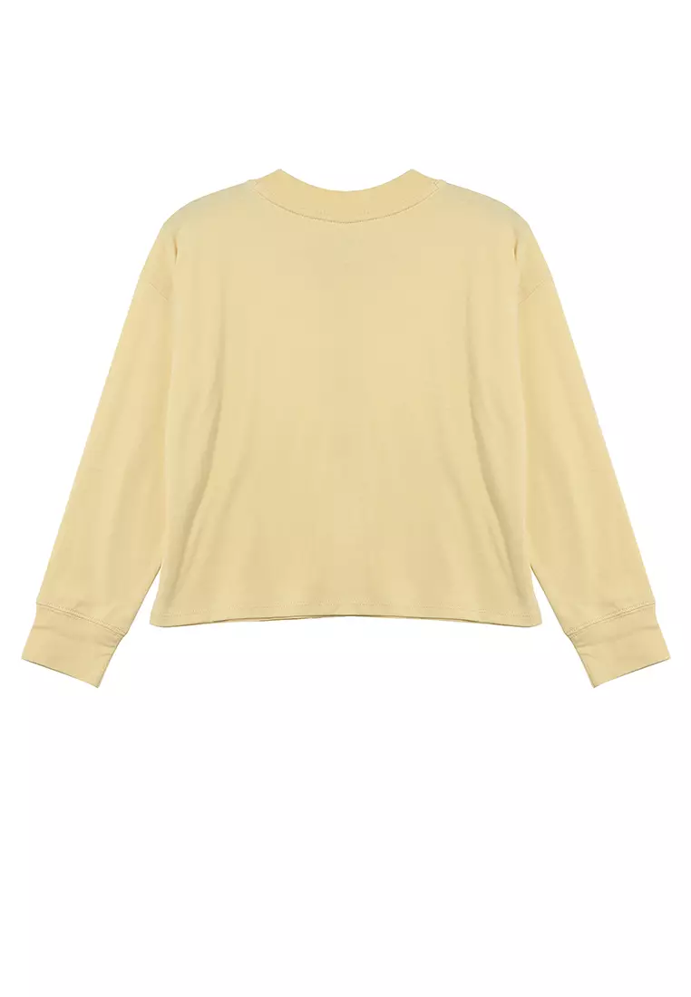 long sleeve yellow tee