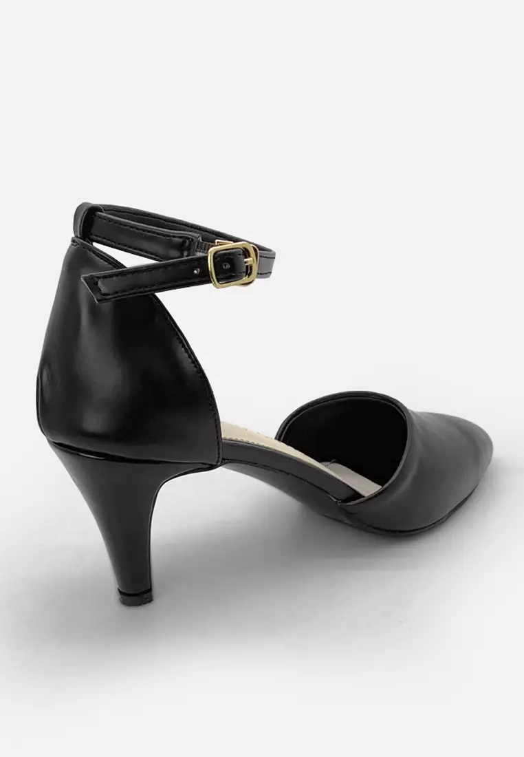 Chloe Pointed Toe Ankle Strap High Heels