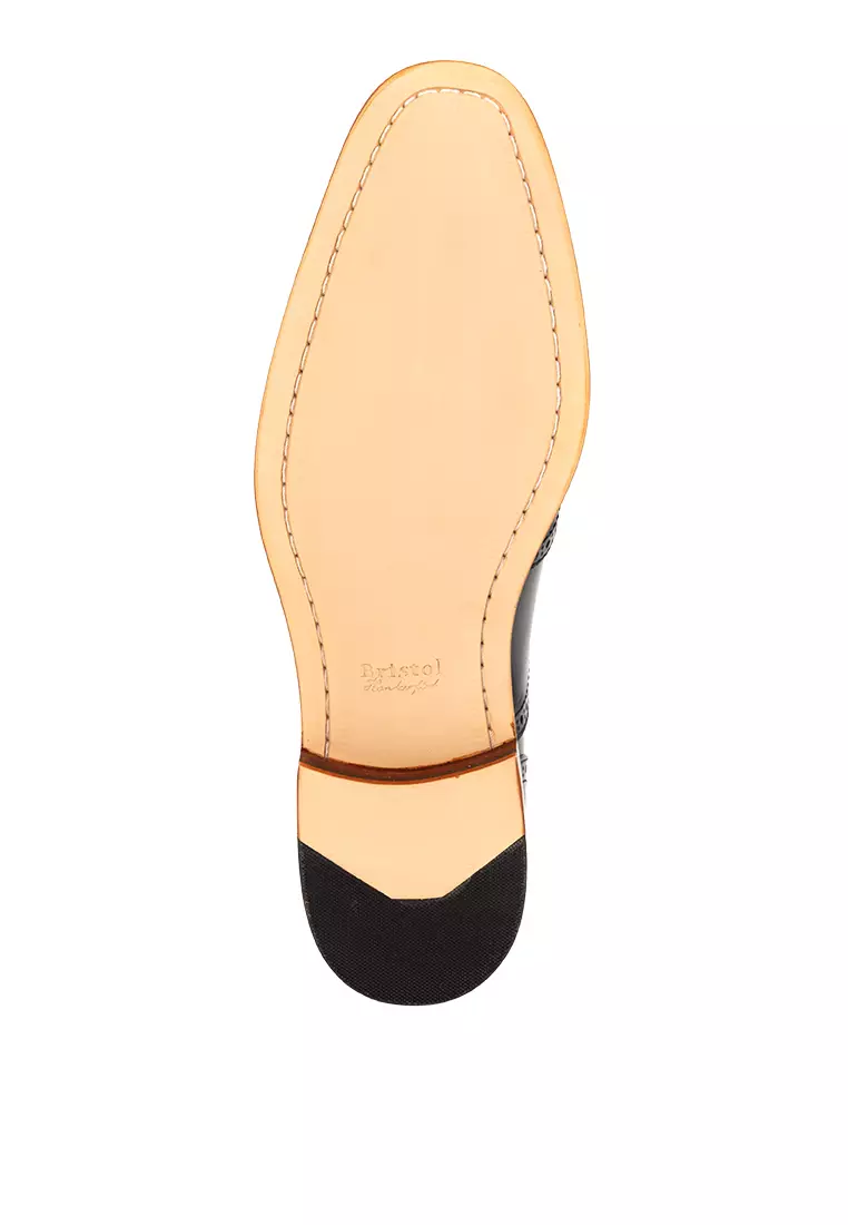 Brayden Black Wingtip Oxford Shoes