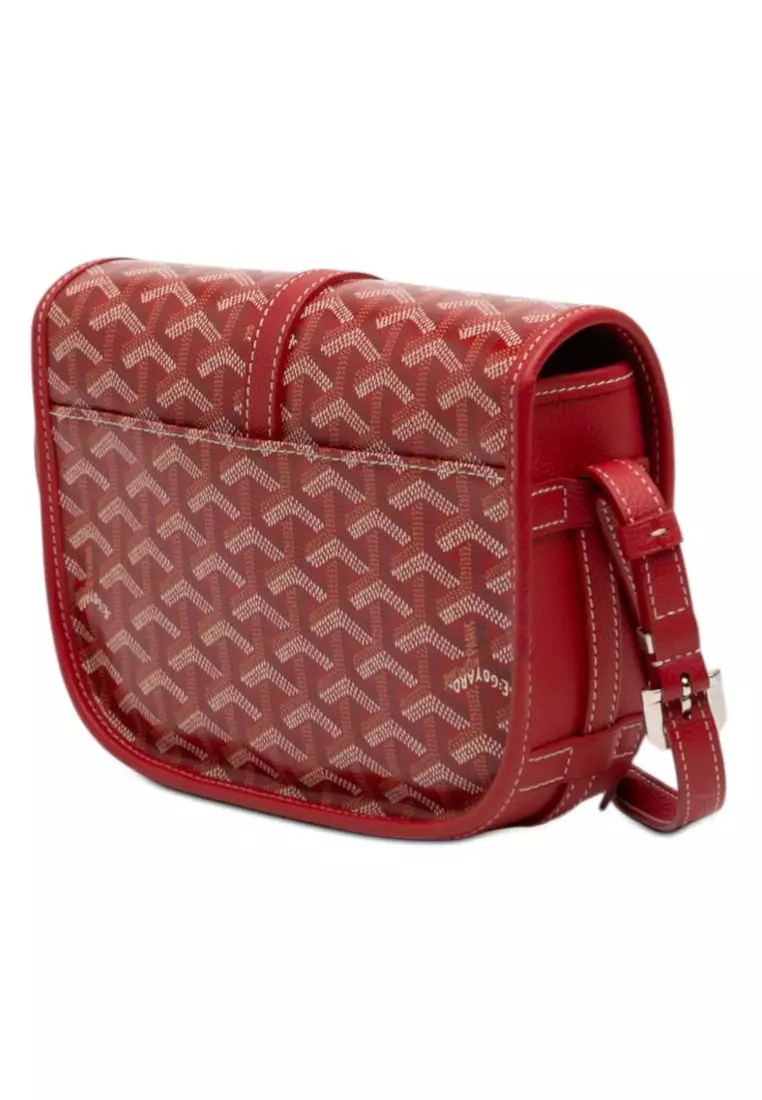 Pre-Loved Goyard Goyardine Coeur Goyard Belvedere Ii Pm