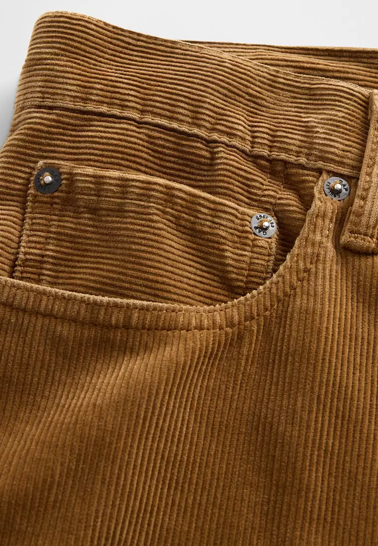 Corduroy Relaxed Straight Pants
