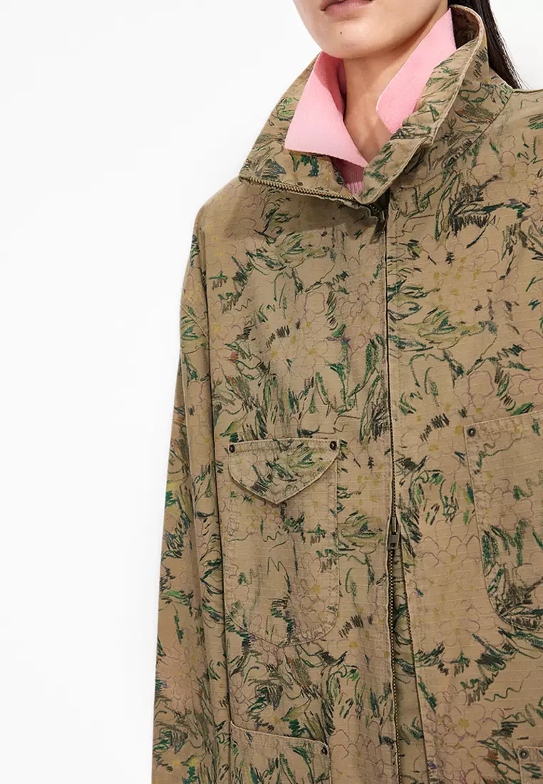 Cotton Pattern Element OVERSIZE Jacket
