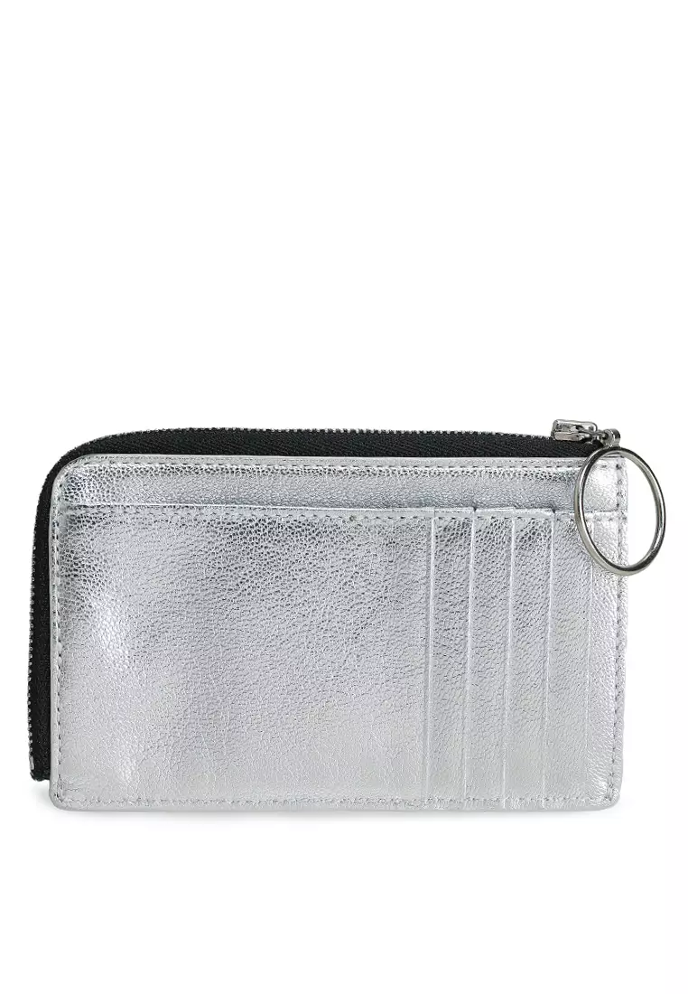 Metallic Leather Card Case