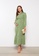 LC WAIKIKI green Shirt Collar Patterned Maternity Dress 7415FAA4D2D2ACGS_2