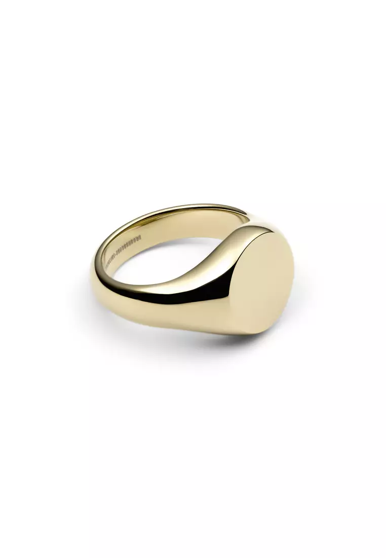 Classic Signet Ring Gold - Unisex Ring for women and men stainless steel Ring DW Official Authentic Original