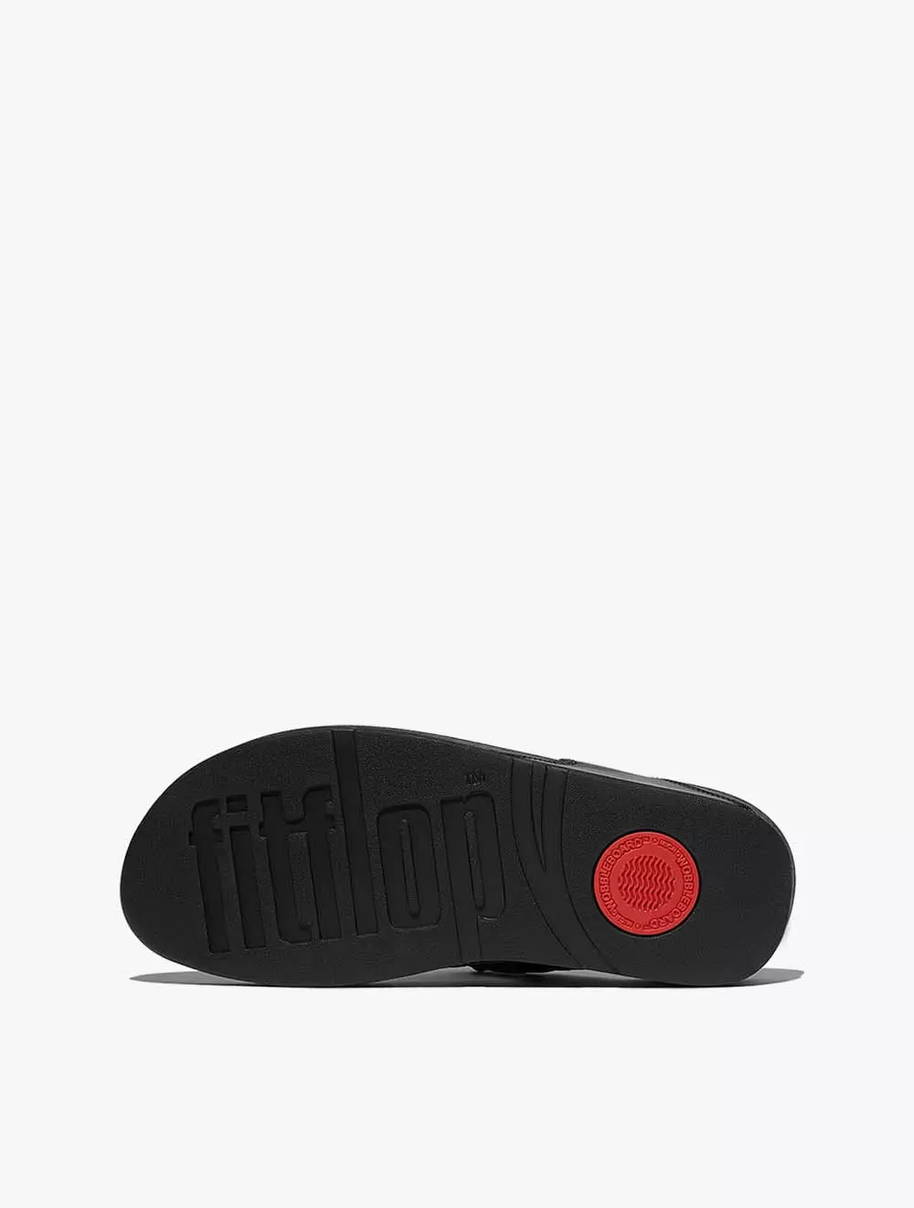 Fitflop Lulu Beaded-Chain Leather Toe-Post Sandals - Black