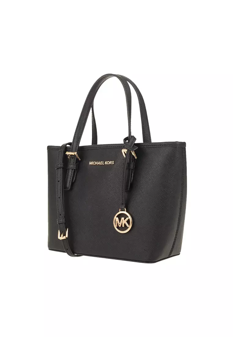 Michael kors logo jet set tote on sale