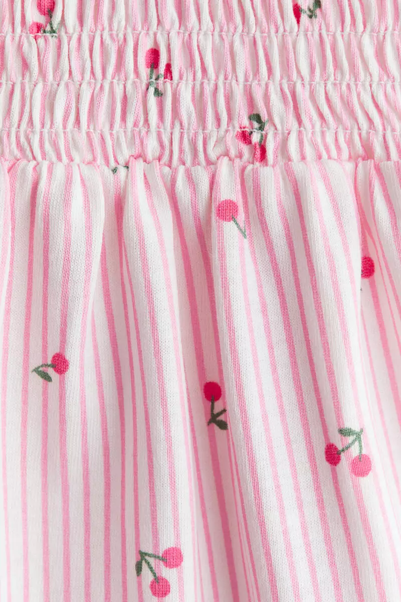 Printed cotton rompersuit