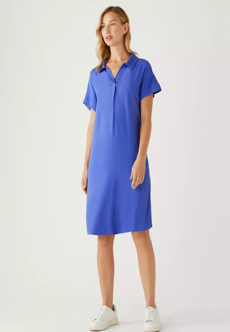 Buy MARKS & SPENCER VNeck Knee Length Shift Dress 2024 Online ZALORA