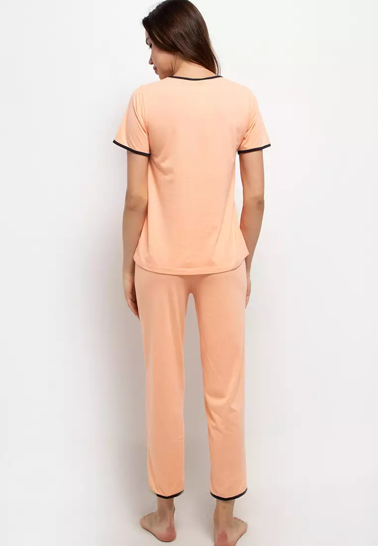 Pyjama Pijama short Sleeve long Pants Sleepwear