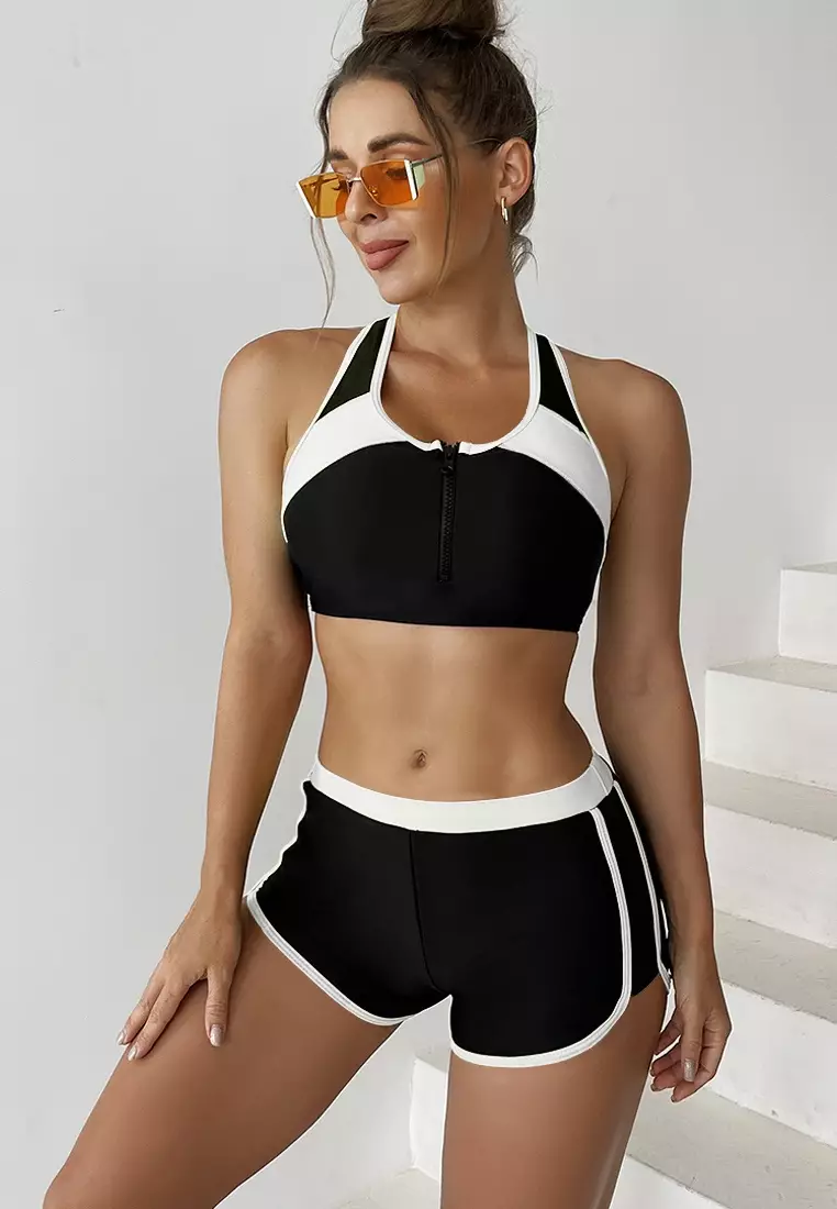 White two sale piece swimsuit