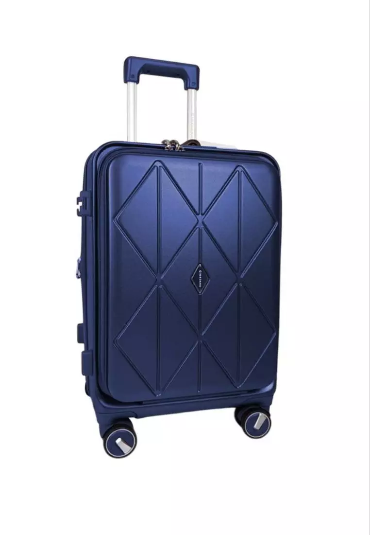 Giordano By Poly Pac 20" 24" 28" Luxe Style Front Opening Strong PC Expandable Travel Trolley Luggage Bags - GA8407-N