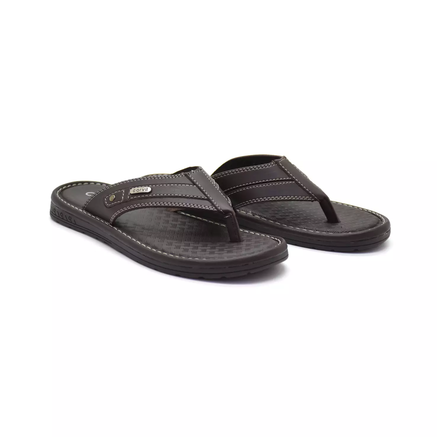 Carvil Sandal Pria Santoz 01-M Dark Brown