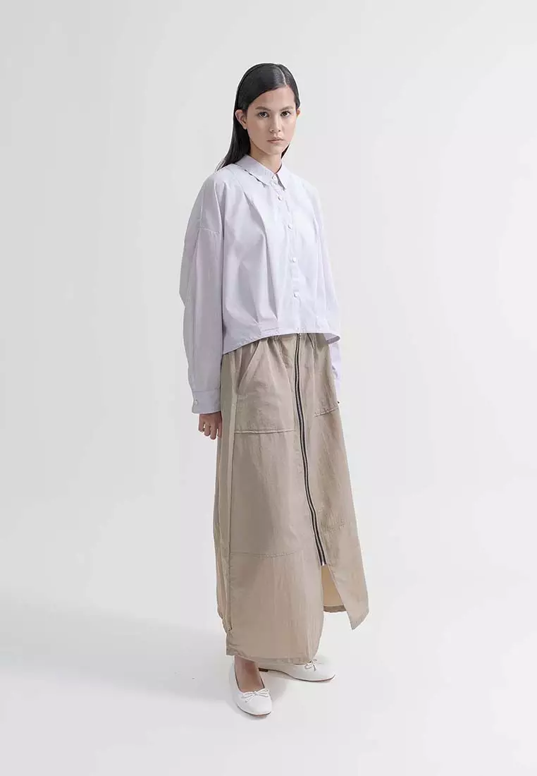 Earth Music & Ecology - Honami Tuck Drawstring Shirt