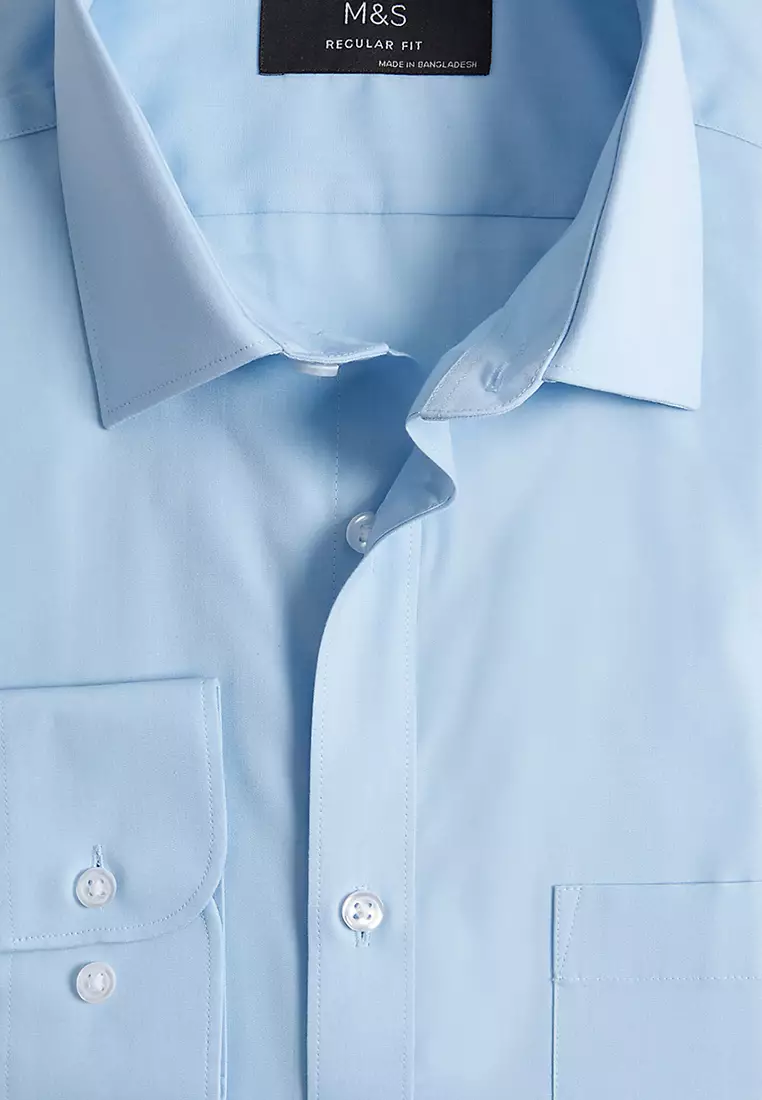 Regular Fit Cotton Blend Shirt