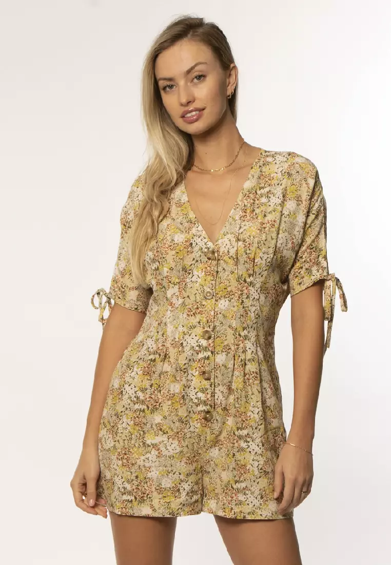 SHELLY SS WVN ROMPER