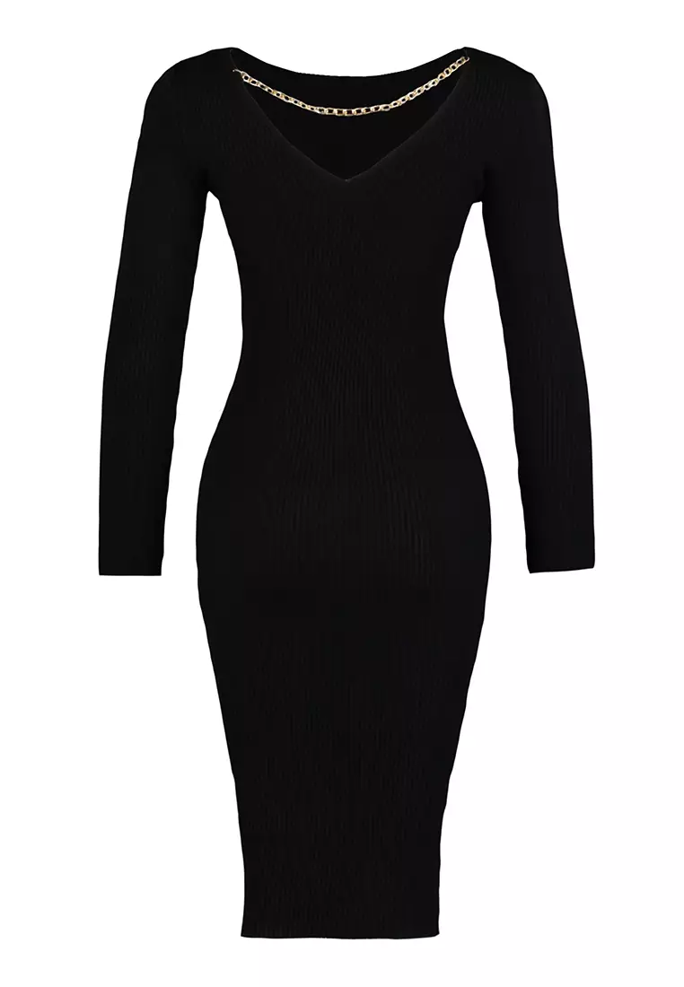 Buy Trendyol Knit Midi Dress Online | ZALORA Malaysia