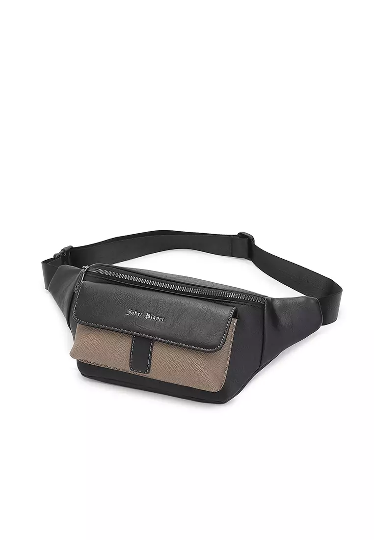 Men's Waist Bag / Belt Bag / Chest Bag - Grey