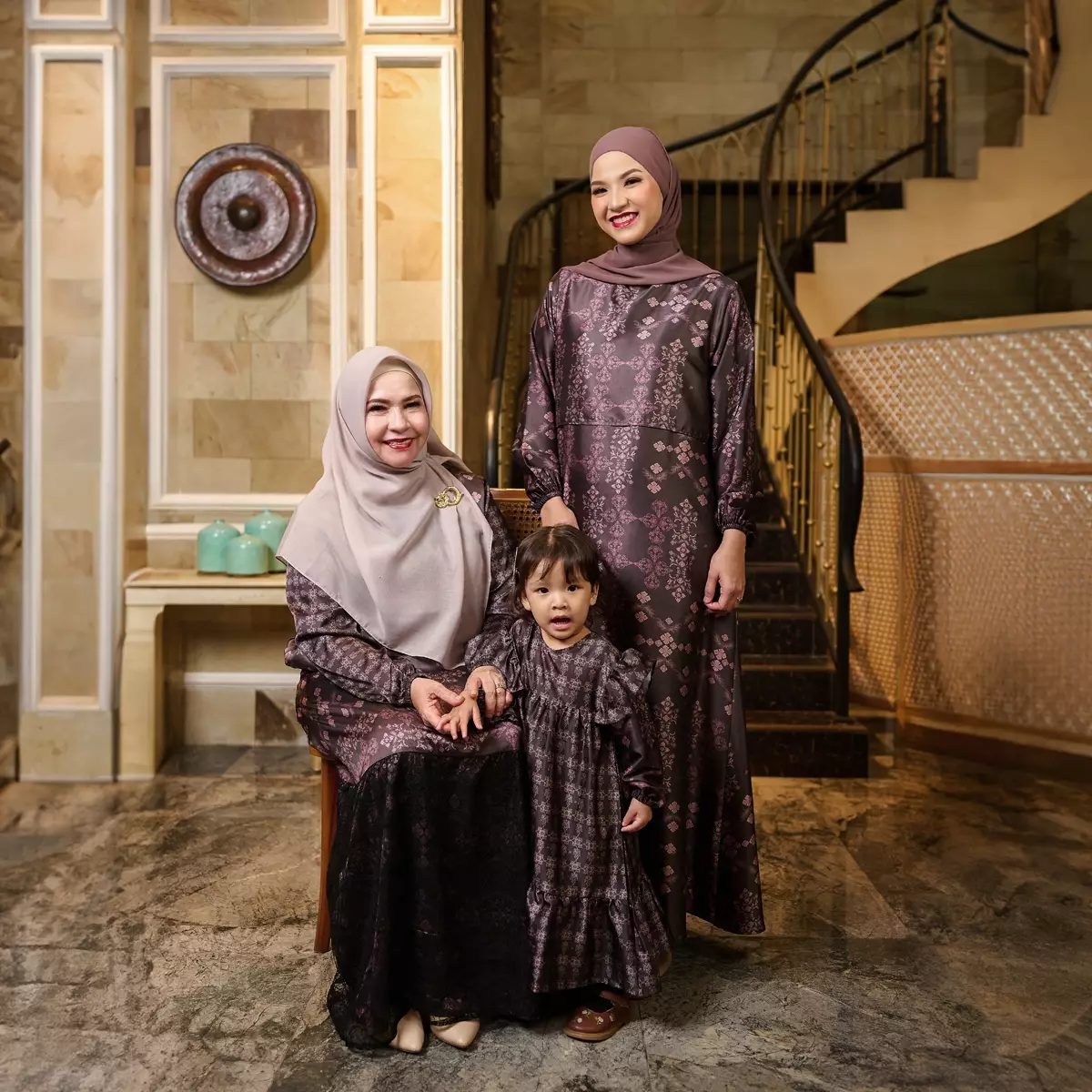 ZM Zaskia Mecca - Karuny Browny Gamis Anak Wanita - Teman Serumpun - Edisi Kamboja