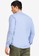 UniqTee blue Mandarin Collar Long Sleeve Shirt with Pocket 5E75FAA5057D41GS_2