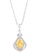 LITZ white LITZ 18K White Gold Diamond Pendant With Necklace WC693DP373 2F16FACA211BA3GS_1