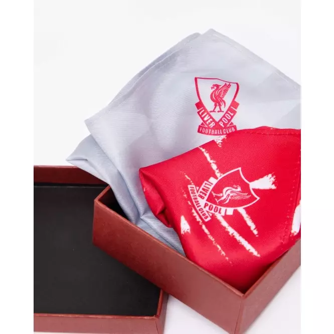 Liverpool FC Heritage Pocket Square Set - Official LFC Accessories Pocket Square Set
