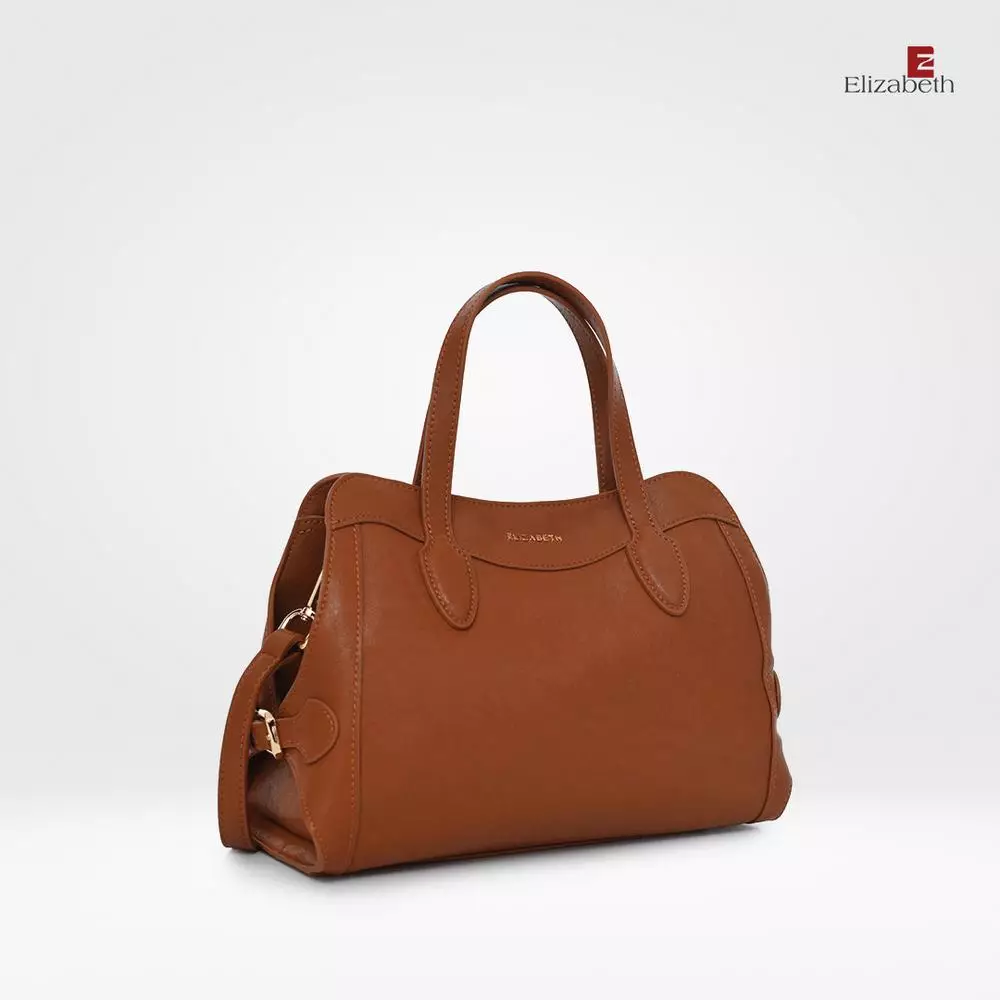 Tas Elizabeth Genuine Leather Handbag 0720-0529 Brickred