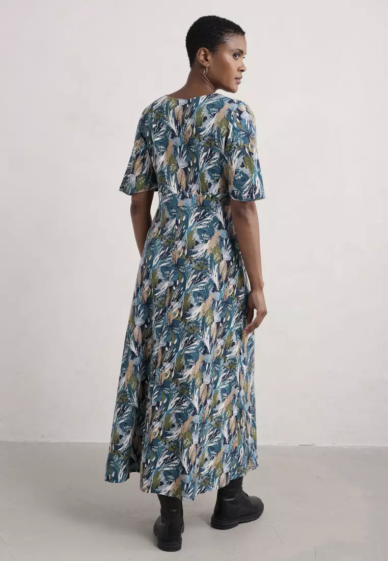 Buy Seasalt Cornwall Seasalt Cornwall Petite Teal Chateaux Dress (Half ...