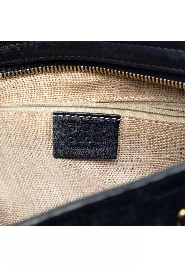 Pre-Loved Gucci Small Microguccissima Bree Satchel