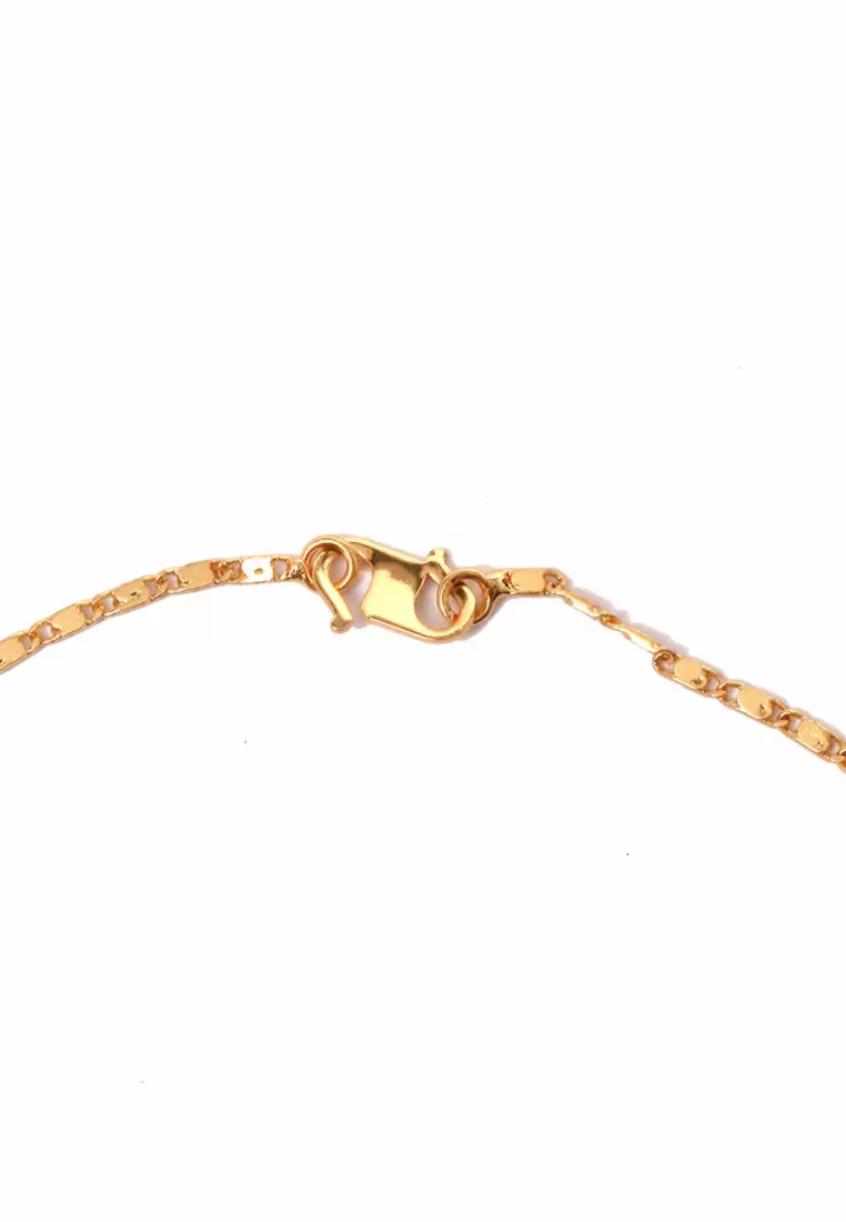 Kalung Aksesoris Wanita Bermotif Crystal Stone Design Casual Elegant Look - 090